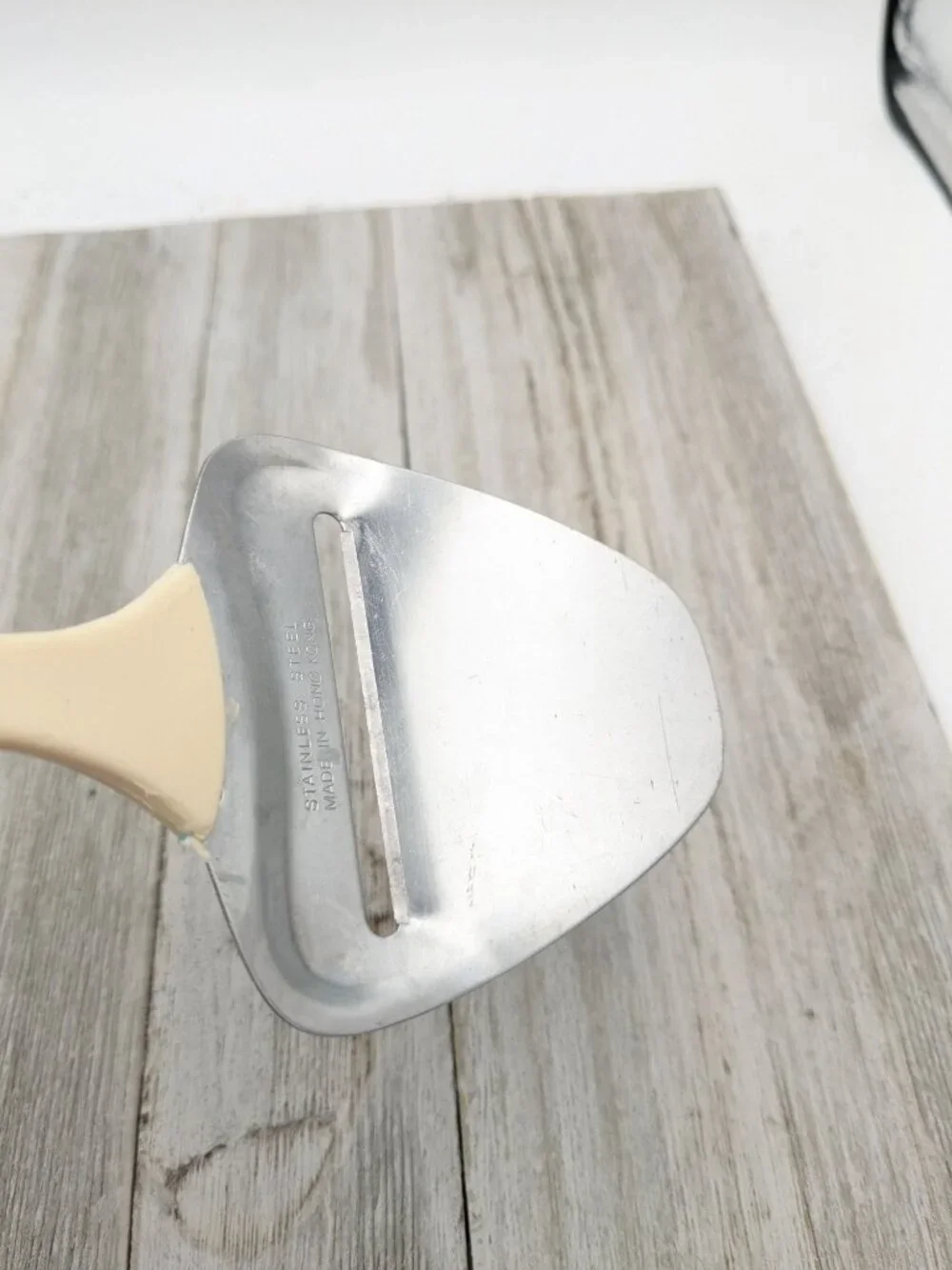 Cheese Slicer Planer Server Plane Stainless Steel Yellow Handle 9 3/4